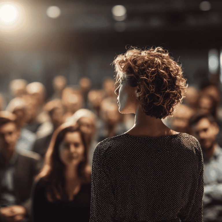 Confident speaker who has practiced