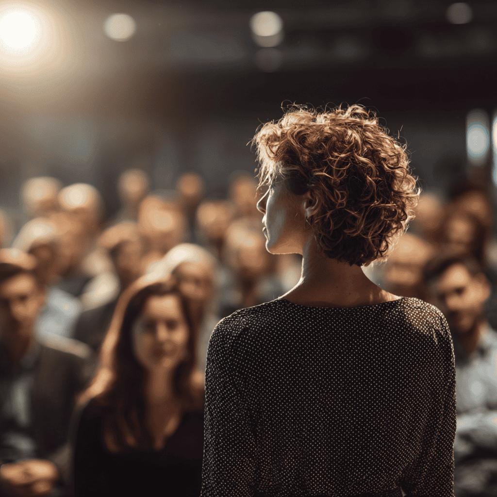 Confident speaker who has practiced