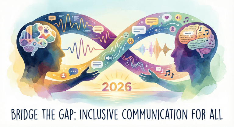 Image representing nuro-diversity in communication